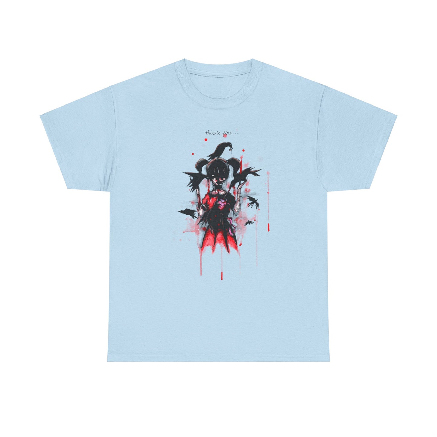 This Is Fine Unisex Heavy Cotton Tee