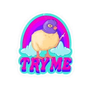 Try Me Kiss-Cut Vinyl Decal