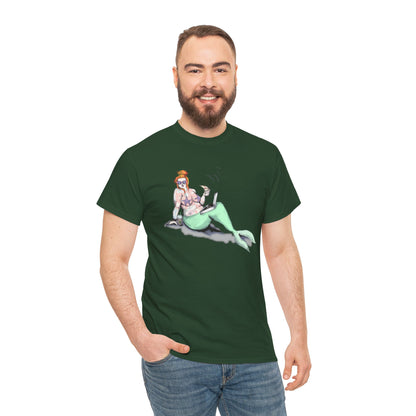 Pizza Mermaid Unisex Heavy Cotton Tee