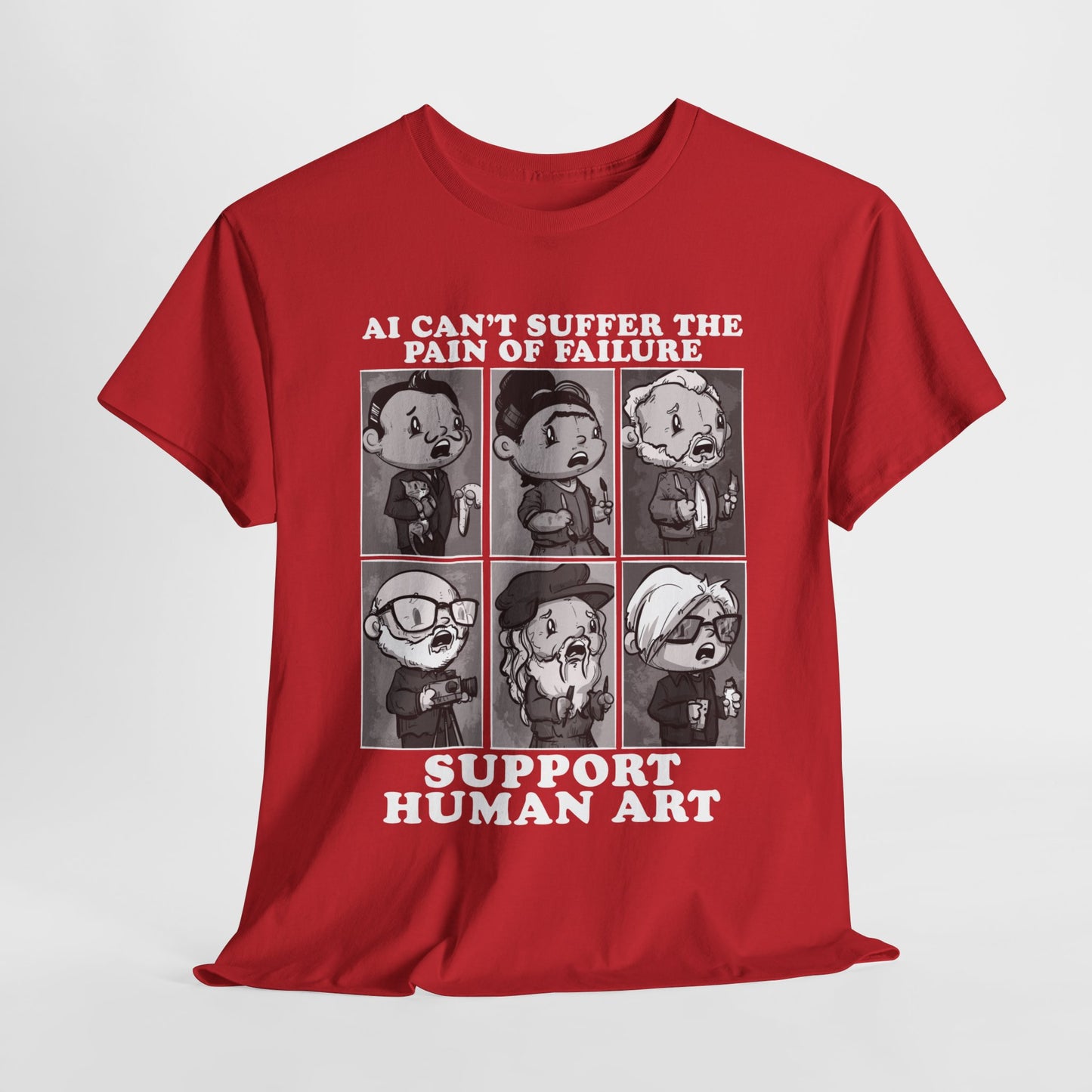 Support Human Art Unisex Heavy Cotton Tee