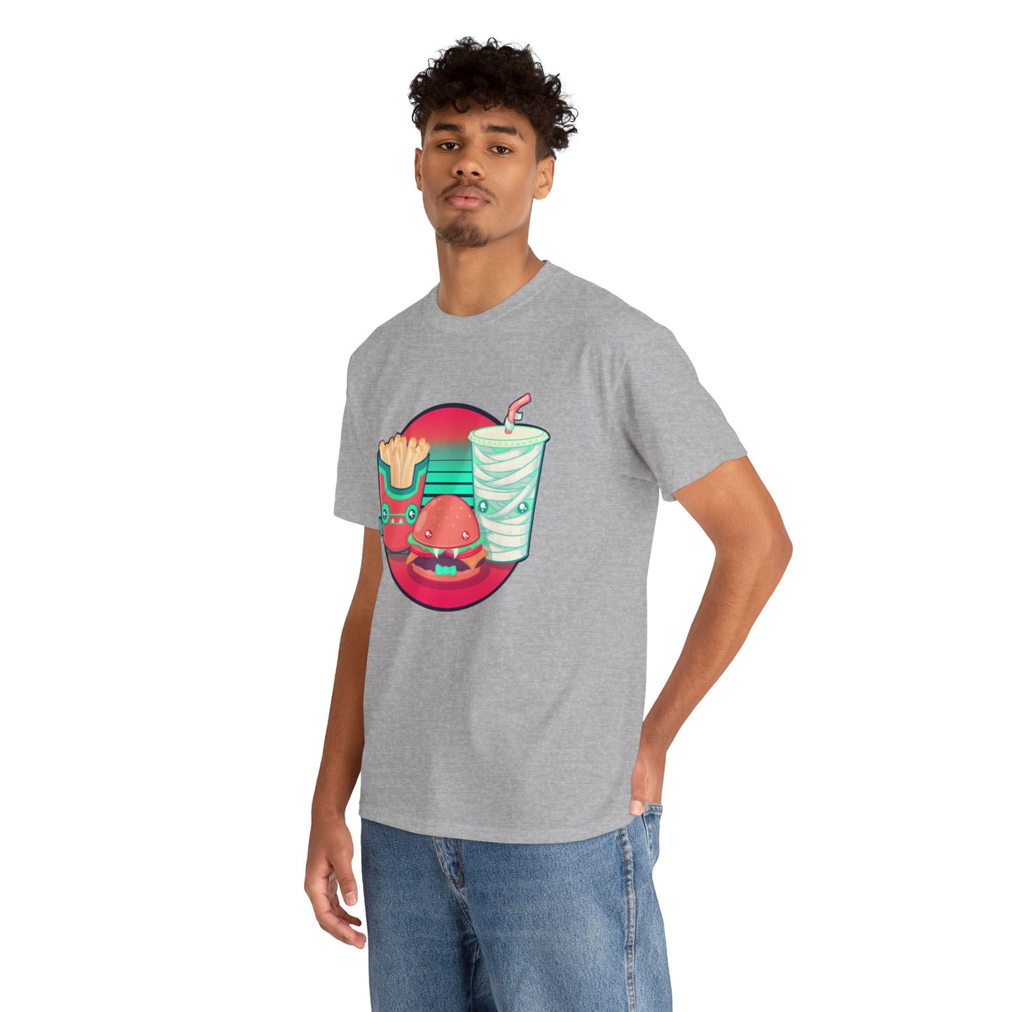 Spooky Fast Food Unisex Heavy Cotton Tee