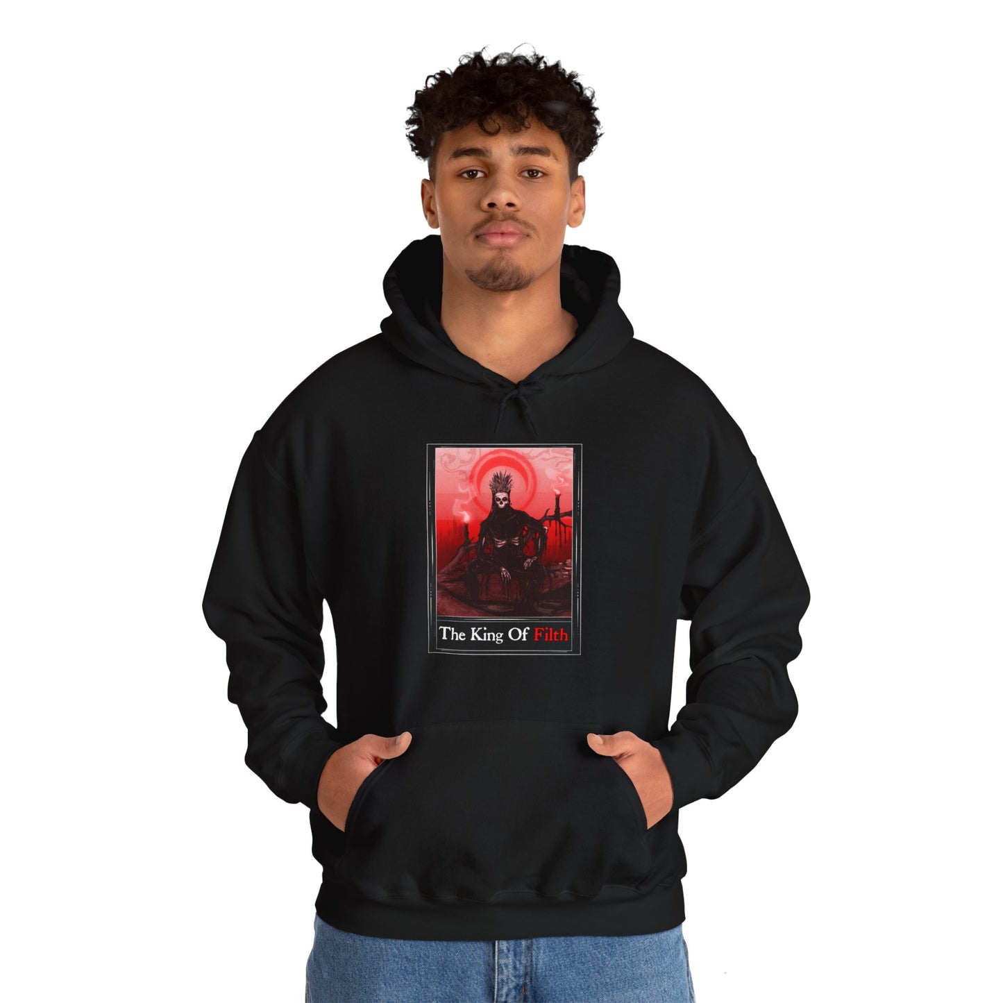 The King Of Filth Tarot Unisex Heavy Blend Hooded Sweatshirt