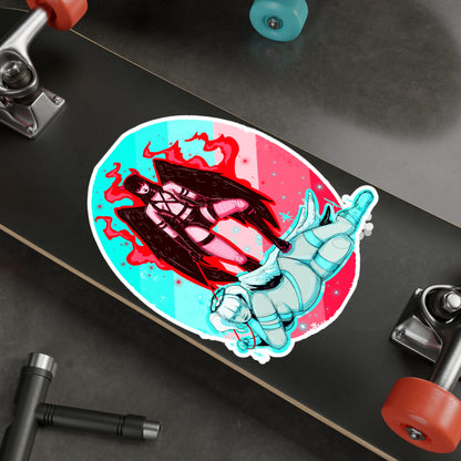 Fire & Ice Kiss-Cut Vinyl Decal