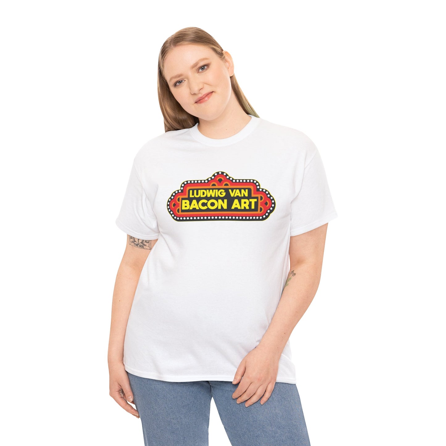 LVB's Pizza Emporium (Front & Back Print) Unisex Heavy Cotton Tee