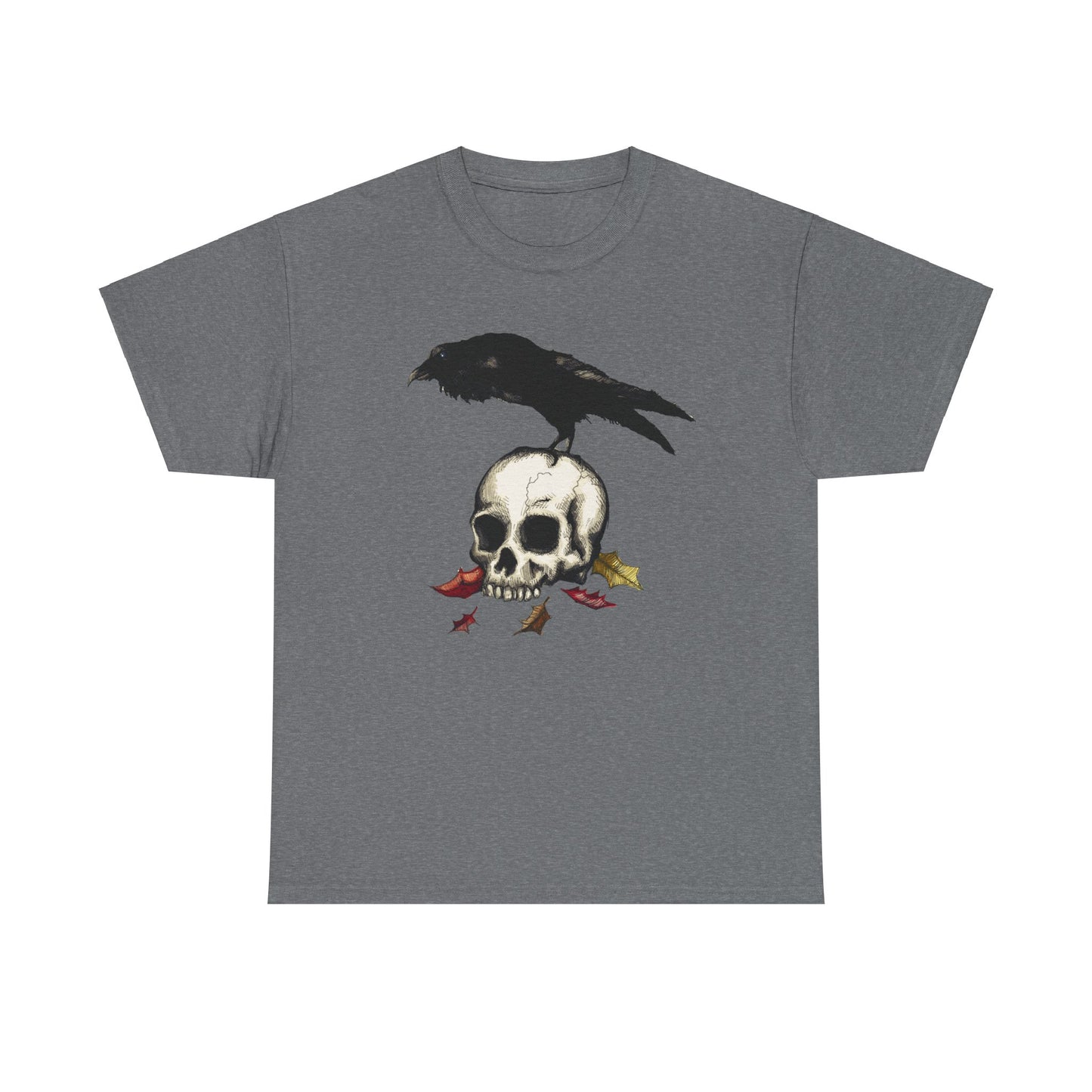 Crow Skull Unisex Heavy Cotton Tee