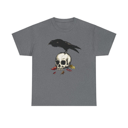 Crow Skull Unisex Heavy Cotton Tee