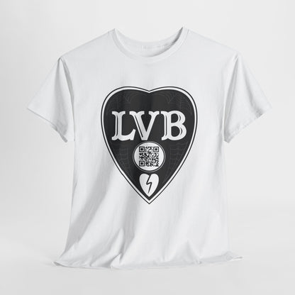 LVB Art Black & White Planchette Unisex Heavy Cotton Tee