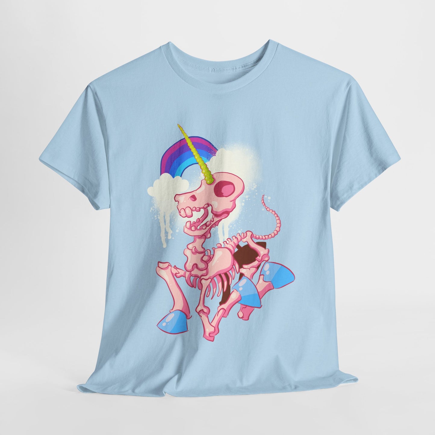 Unicorn Skeleton 2 Unisex Heavy Cotton Tee