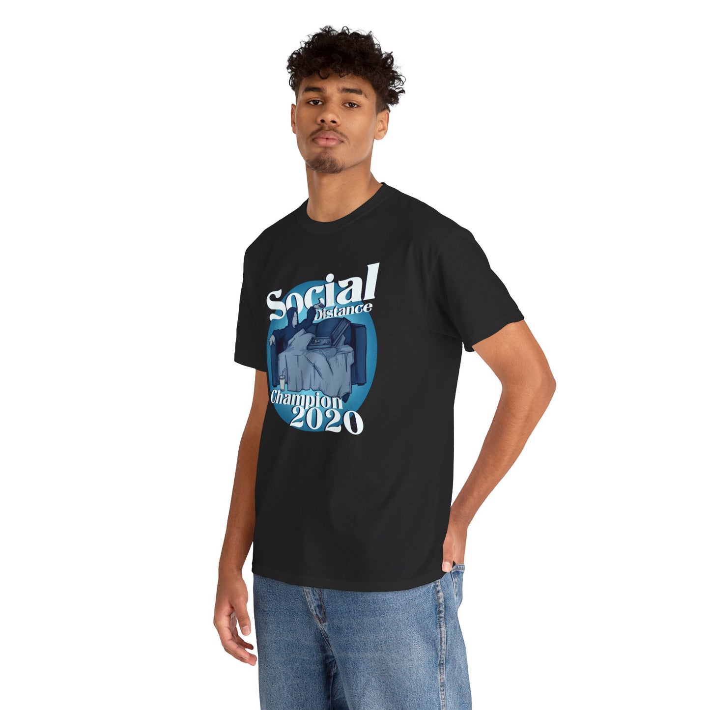 Social Distance Champion Unisex Heavy Cotton Tee