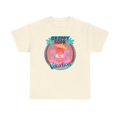 Grippy Sock Vacation Unisex Heavy Cotton Tee
