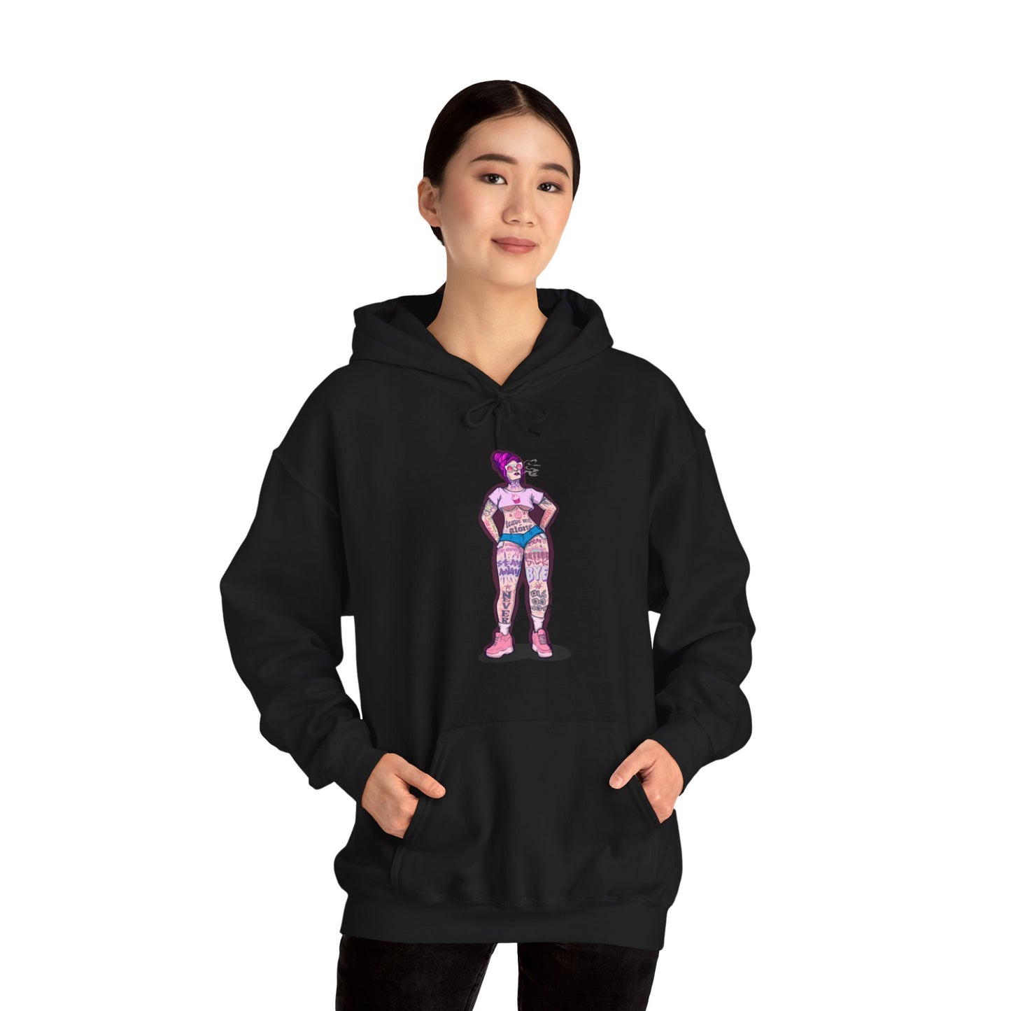 Antisocial Tattoos Unisex Heavy Blend Hooded Sweatshirt