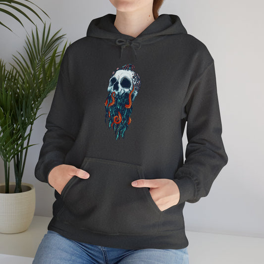 Elemental Skull Ocean Unisex Heavy Blend Hooded Sweatshirt