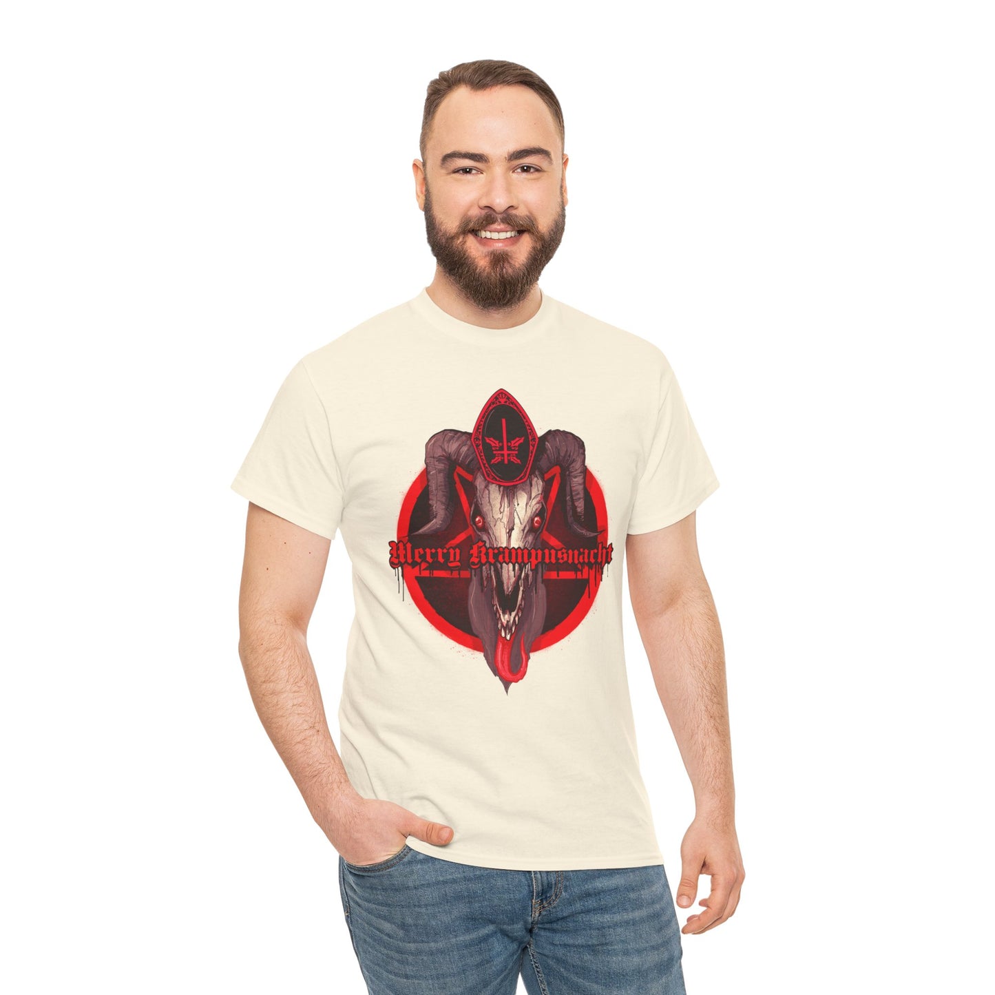 Merry Krampusnacht Unisex Heavy Cotton Tee