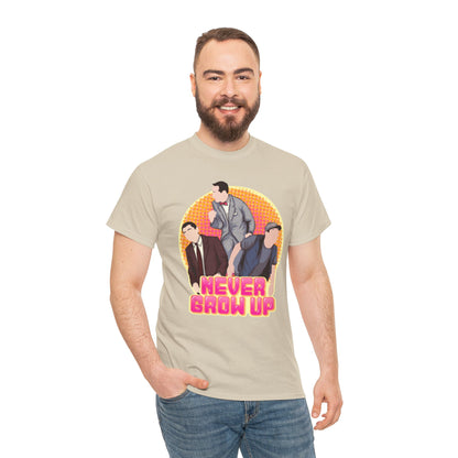 Never Grow Up Unisex Heavy Cotton Tee