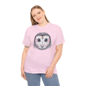 Sugar Skull Owl Unisex Heavy Cotton Tee