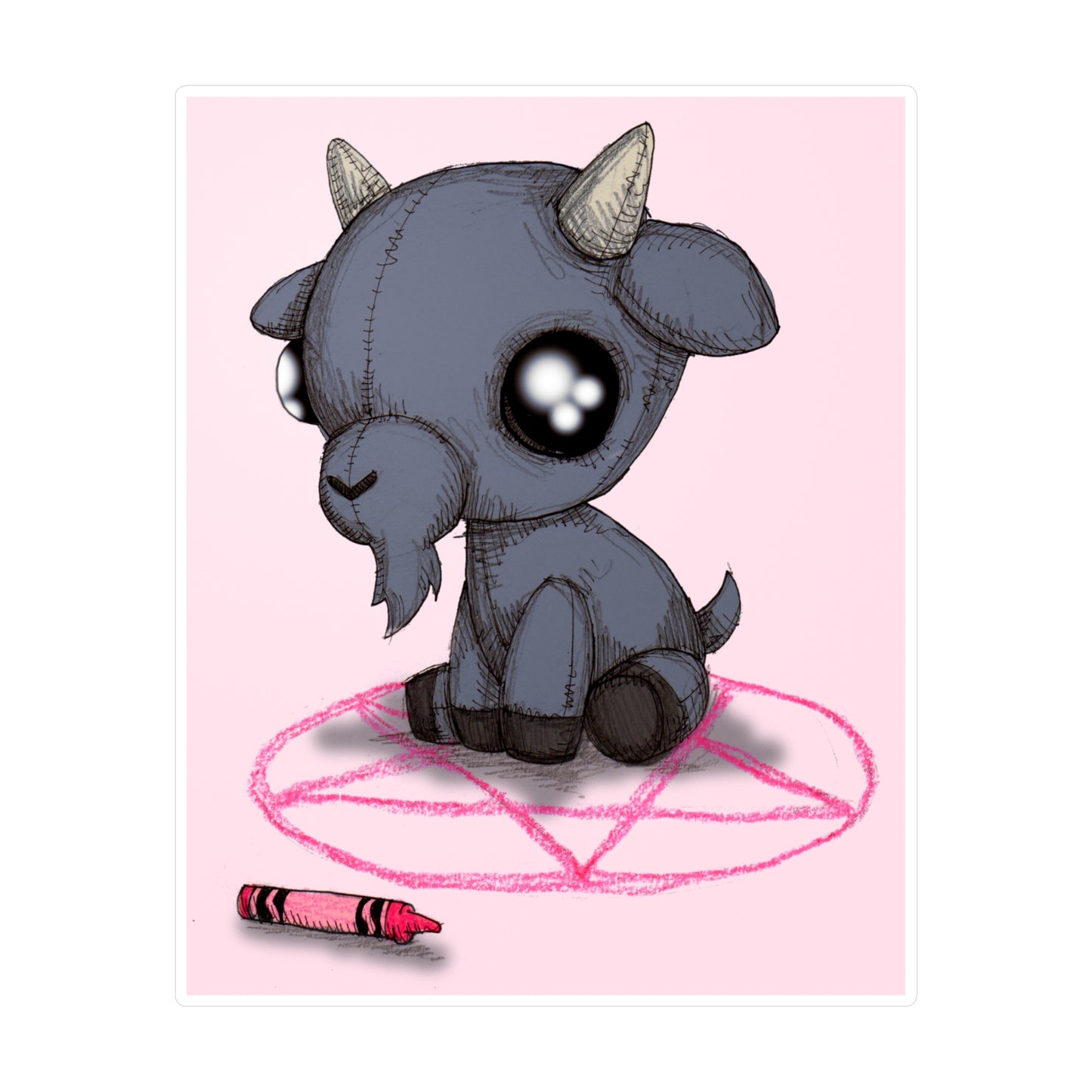Goat Sacrifice Kiss-Cut Vinyl Decal