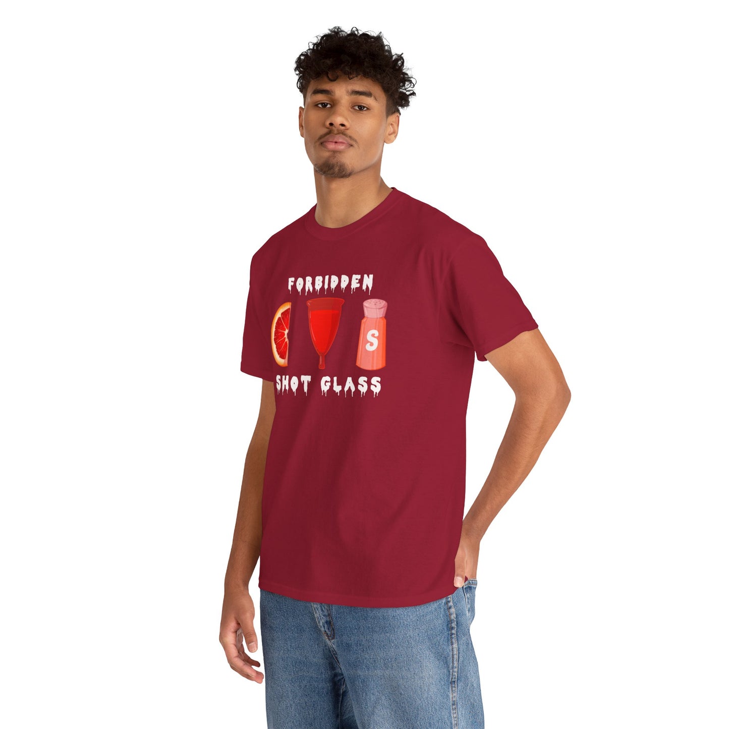 Forbidden Shot Glass Unisex Heavy Cotton Tee