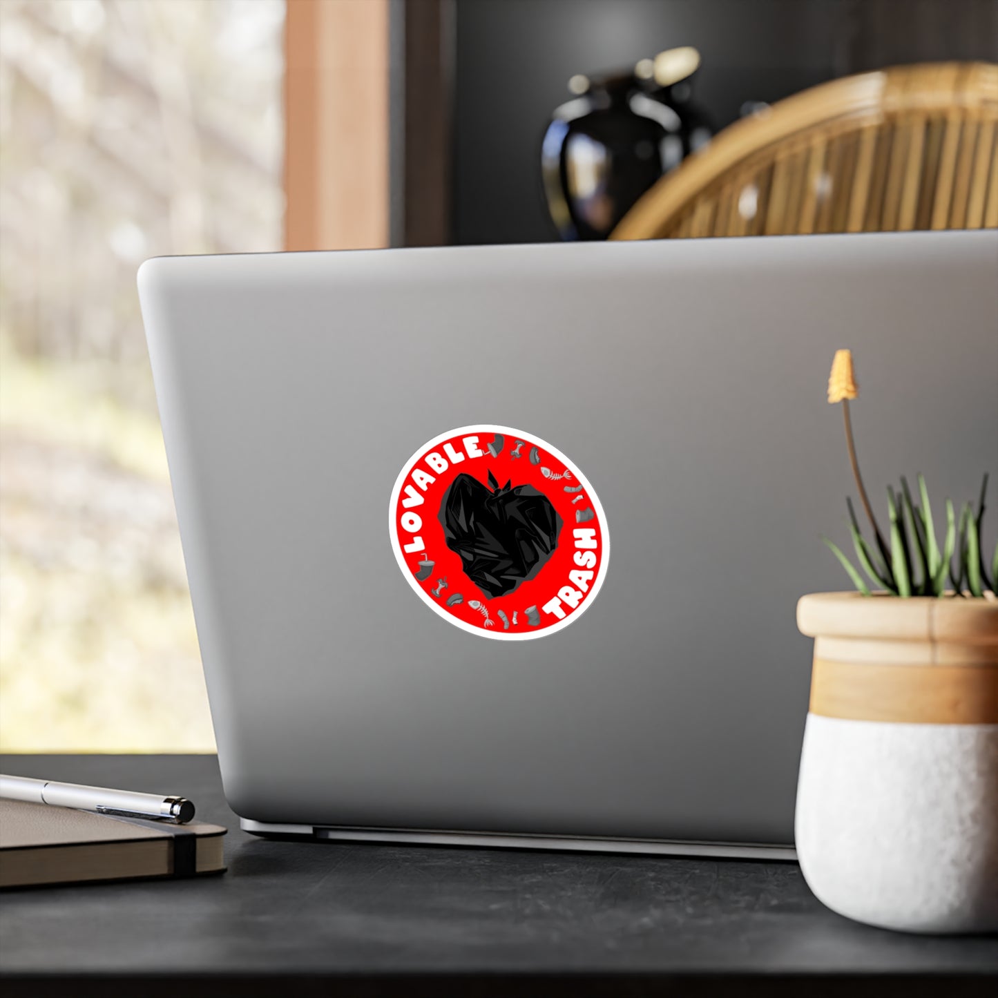 Loveable Trash Kiss-Cut Vinyl Decal