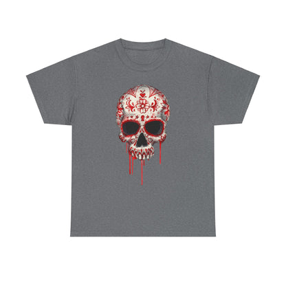 Blood Skull Unisex Heavy Cotton Tee