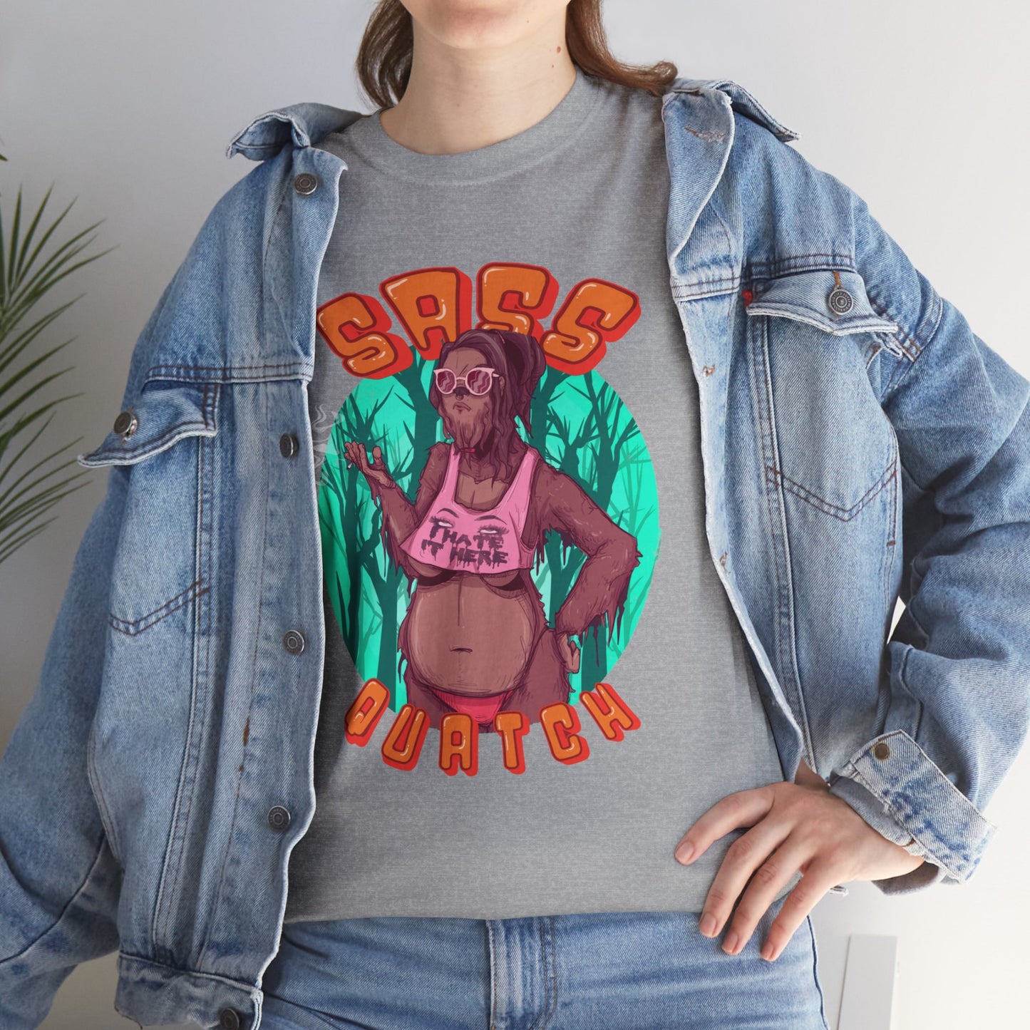 Sass Quatch Unisex Heavy Cotton Tee