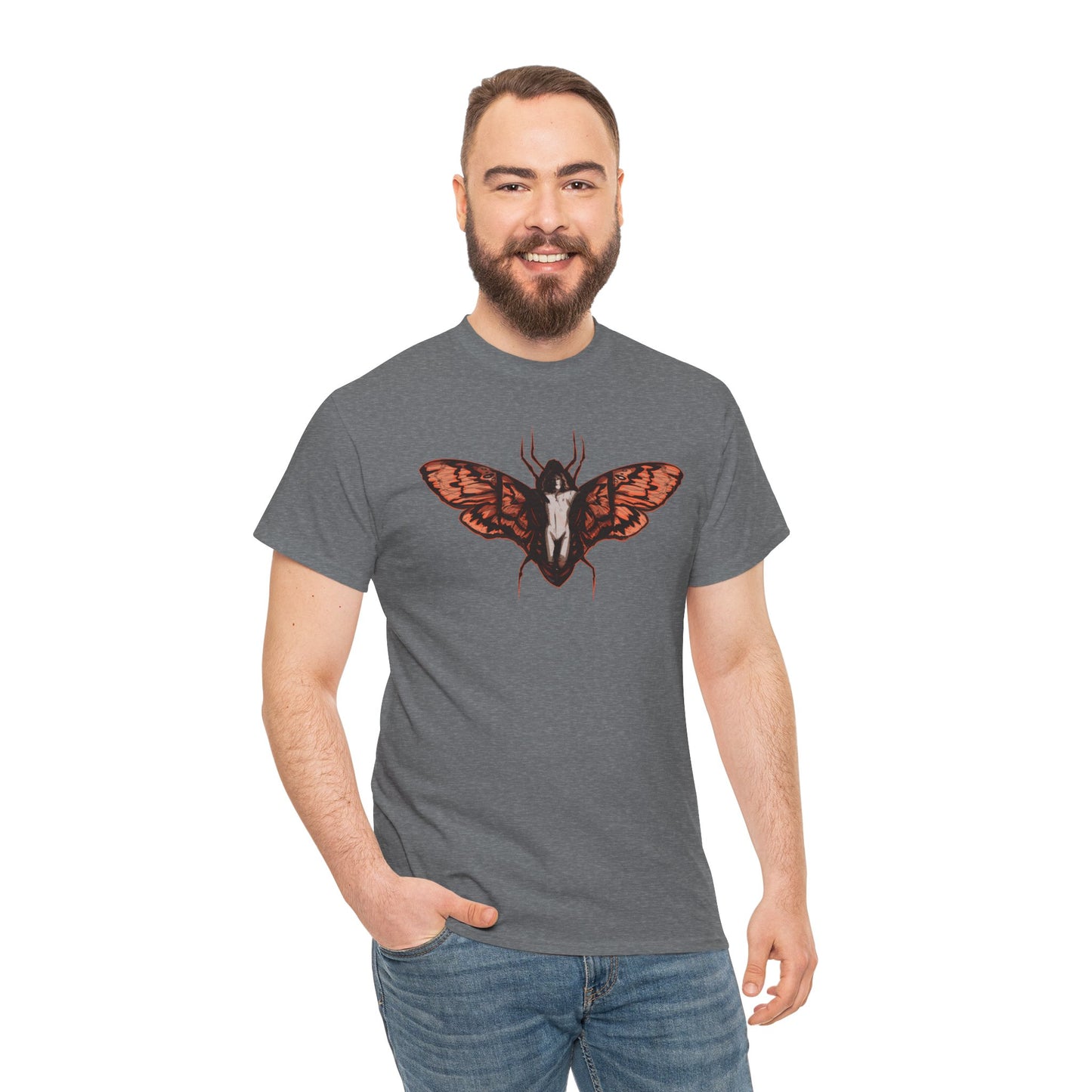 Death Moth Unisex Heavy Cotton Tee