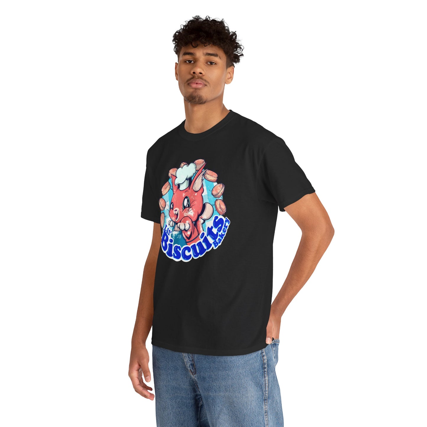 Lil Biscuits Cat Bakery Unisex Heavy Cotton Tee