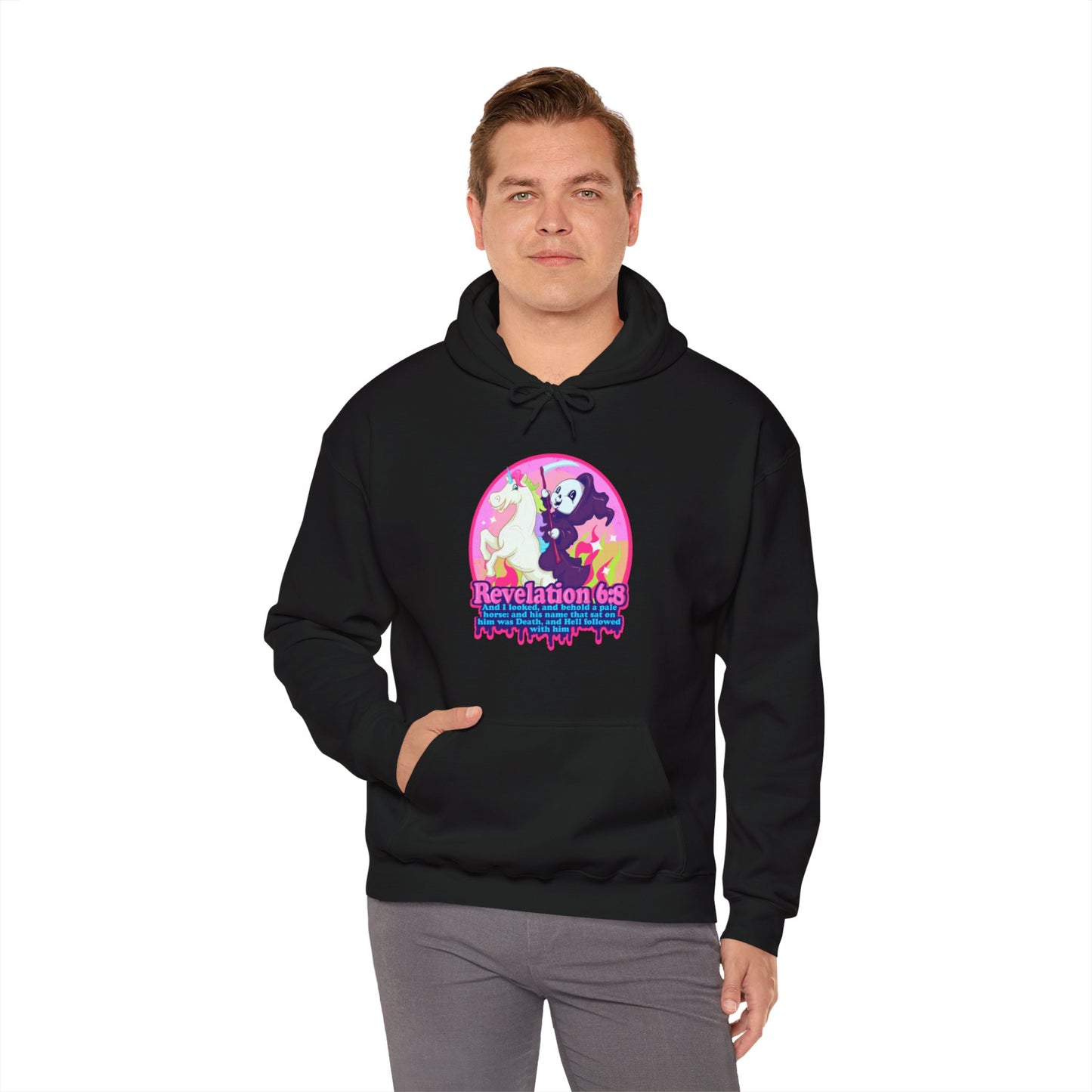 Revelation 6:8 Unisex Heavy Blend Hooded Sweatshirt