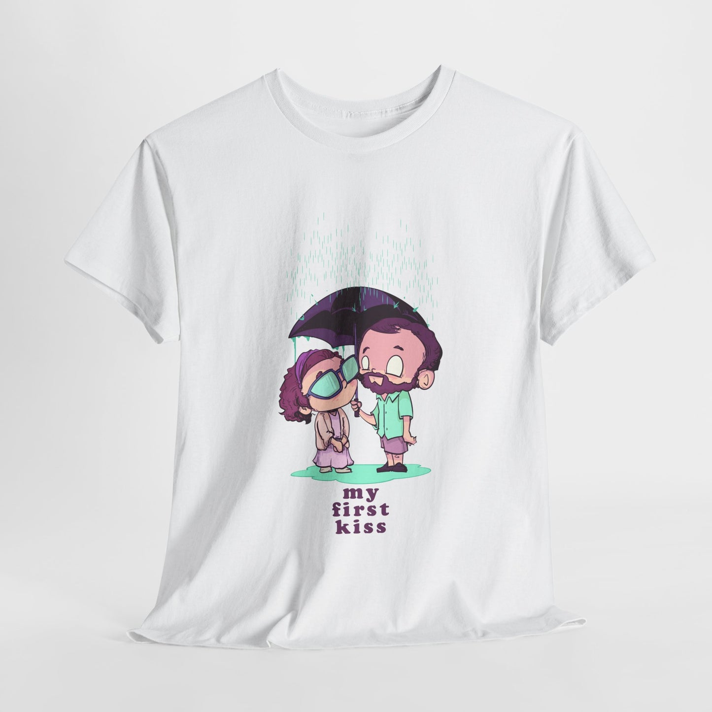 My First Kiss Unisex Heavy Cotton Tee