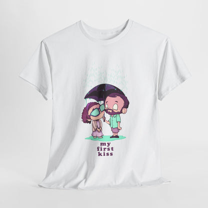 My First Kiss Unisex Heavy Cotton Tee