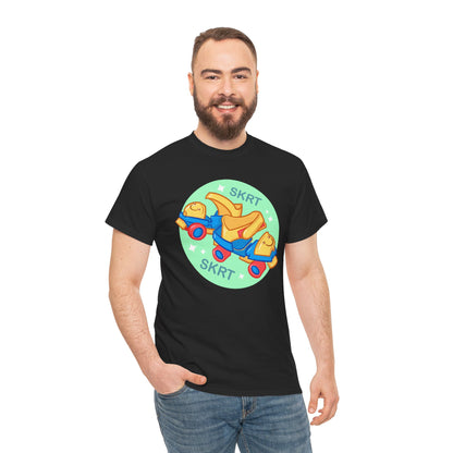 Roller Skates Unisex Heavy Cotton Tee