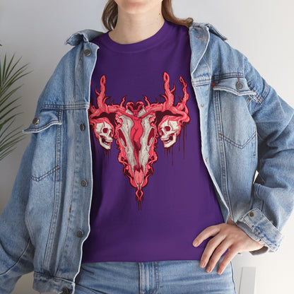Uterus From Hell Unisex Heavy Cotton Tee
