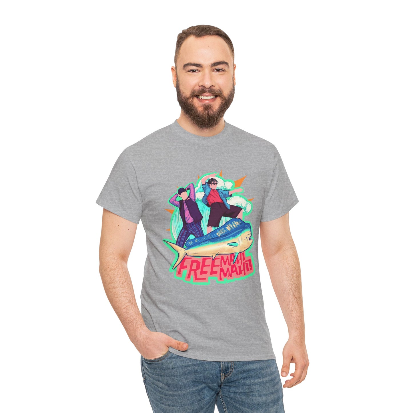 Free Mahi Mahi Unisex Heavy Cotton Tee
