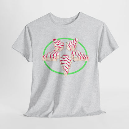 Christmas Tree Pentagram Cake Unisex Heavy Cotton Tee