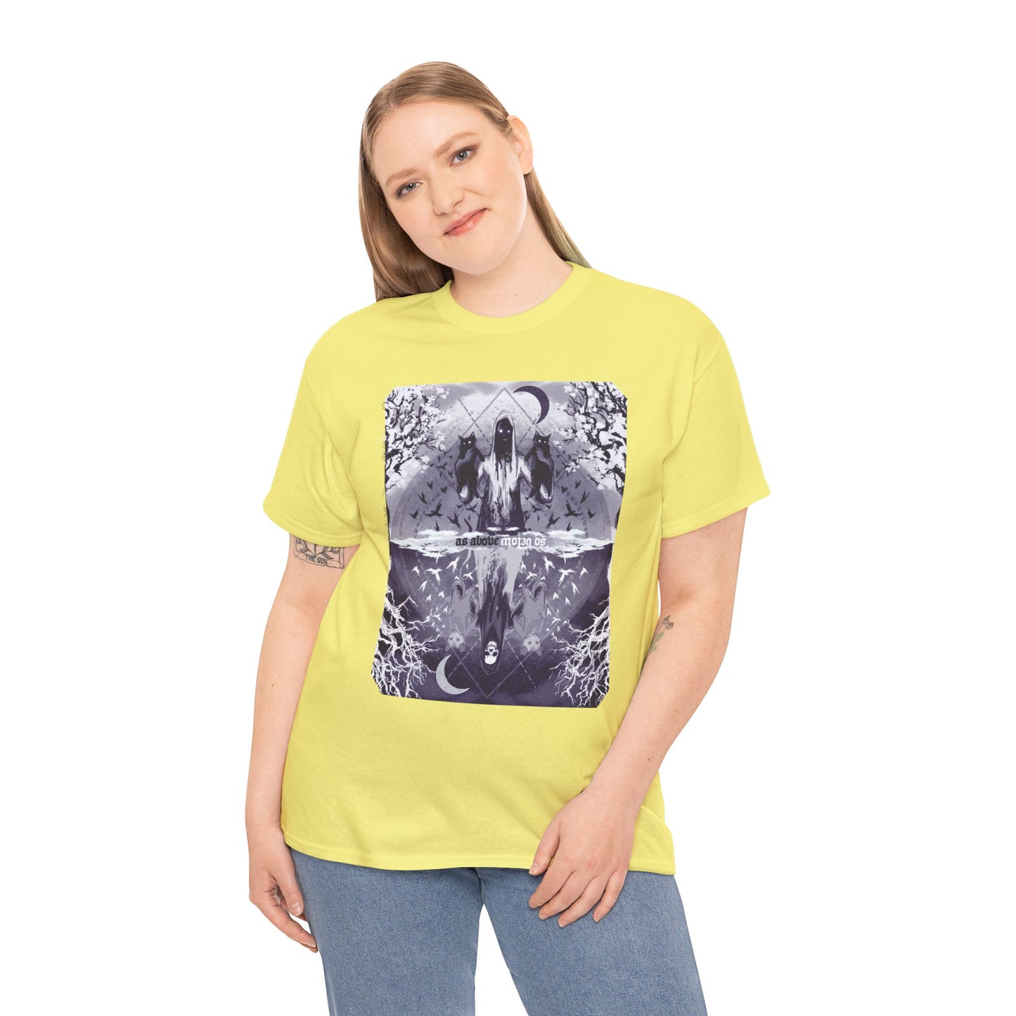 As Above So Below Unisex Heavy Cotton Tee