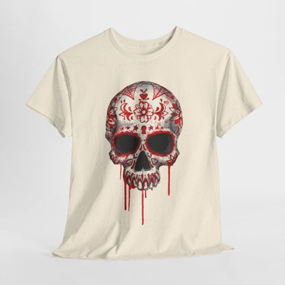 Blood Skull Unisex Heavy Cotton Tee
