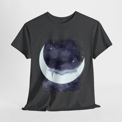 The Girl Who Loved The Moon Unisex Heavy Cotton Tee