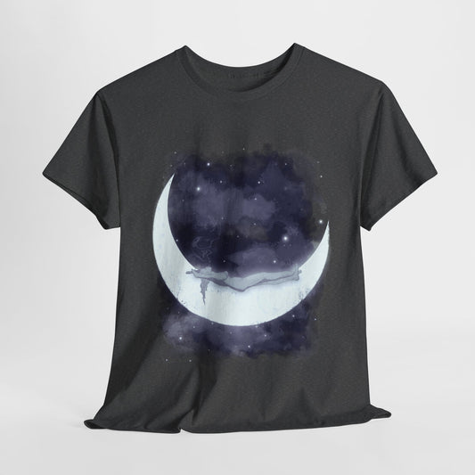 The Girl Who Loved The Moon Unisex Heavy Cotton Tee