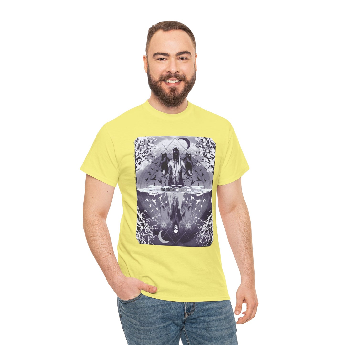 As Above So Below Unisex Heavy Cotton Tee