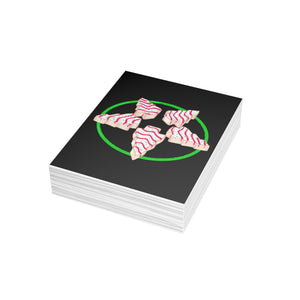 Christmas Tree Pentagram Cake Greeting Card Bundles (10, 30, 50 pcs)