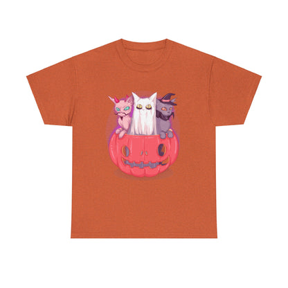Meow-lloween Unisex Heavy Cotton Tee
