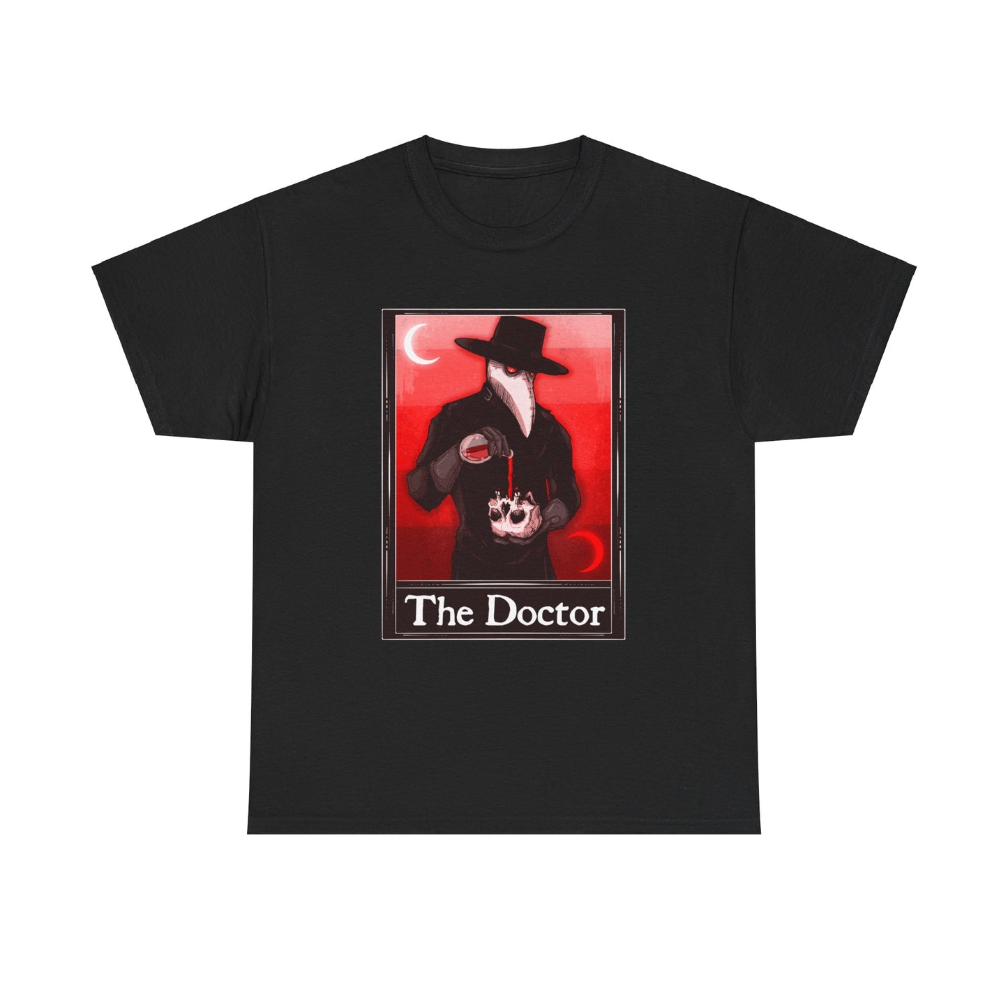 The Doctor Tarot (Front & Back Print) Unisex Heavy Cotton Tee