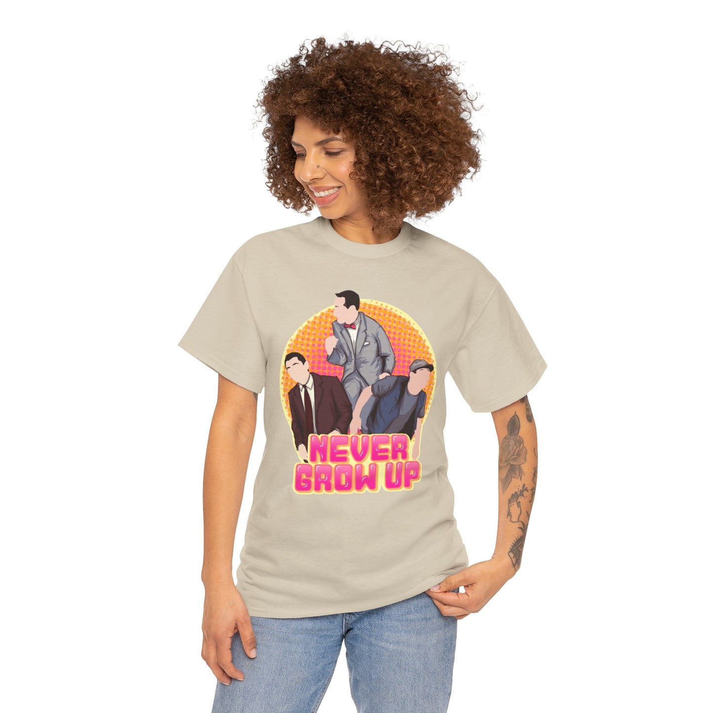 Never Grow Up Unisex Heavy Cotton Tee