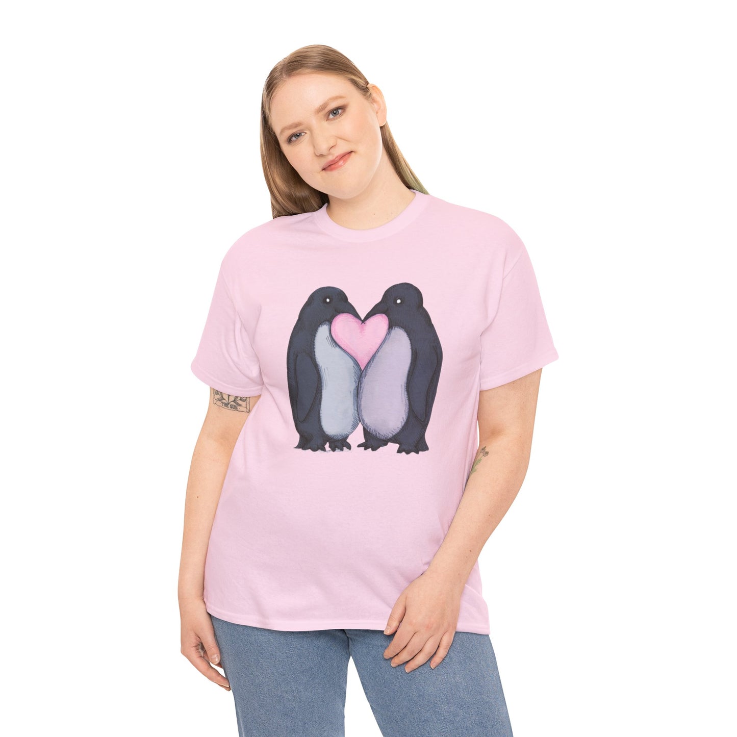 Penguin Kiss Unisex Heavy Cotton Tee