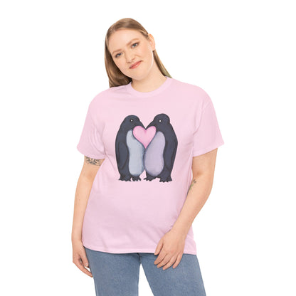 Penguin Kiss Unisex Heavy Cotton Tee