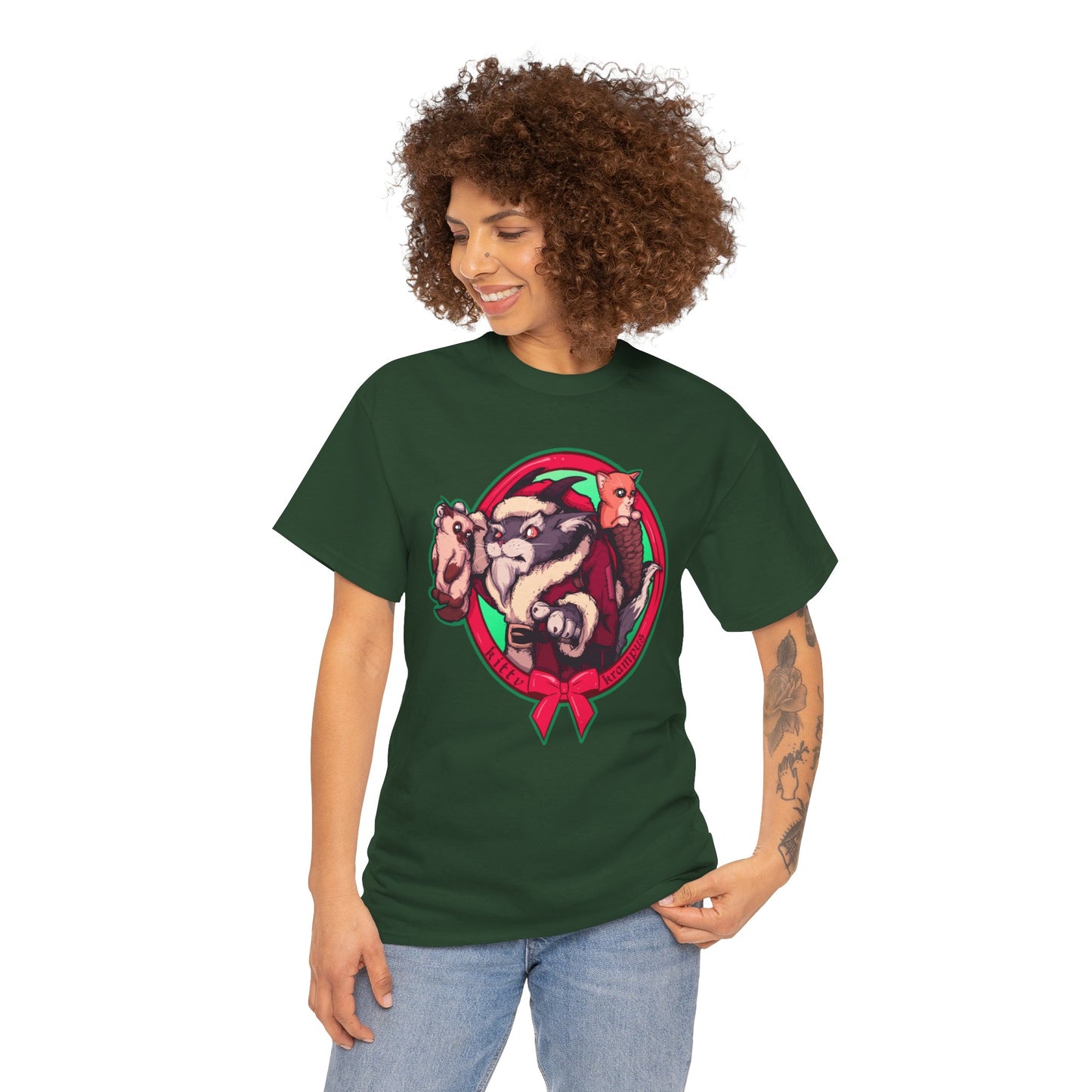 Kitty Krampus Unisex Heavy Cotton Tee