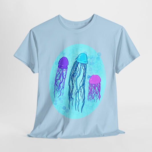 Jellyfish Varieties Unisex Heavy Cotton Tee