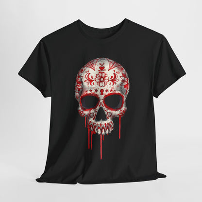 Blood Skull Unisex Heavy Cotton Tee