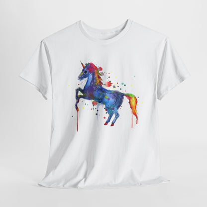 Unicorn Skeleton Unisex Heavy Cotton Tee
