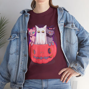 Meow-lloween Unisex Heavy Cotton Tee