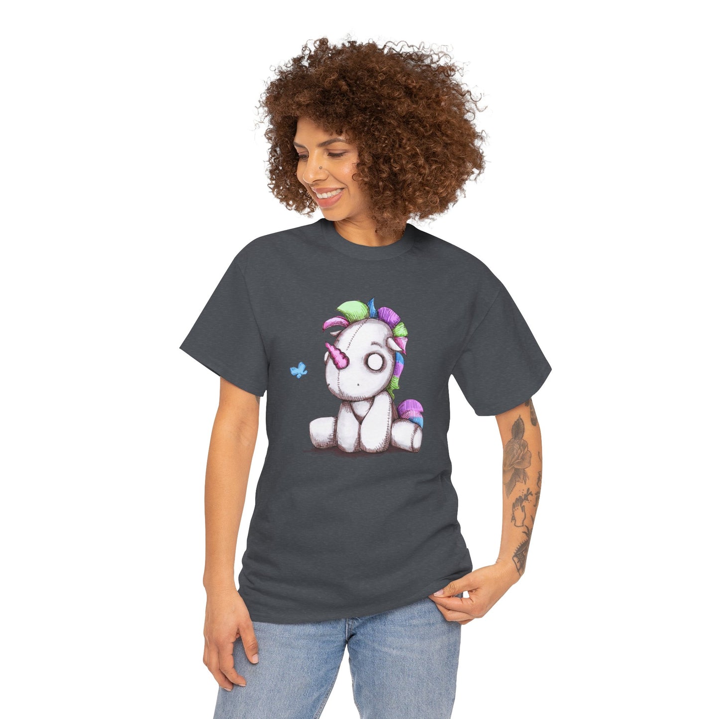 Plushie Unicorn Unisex Heavy Cotton Tee